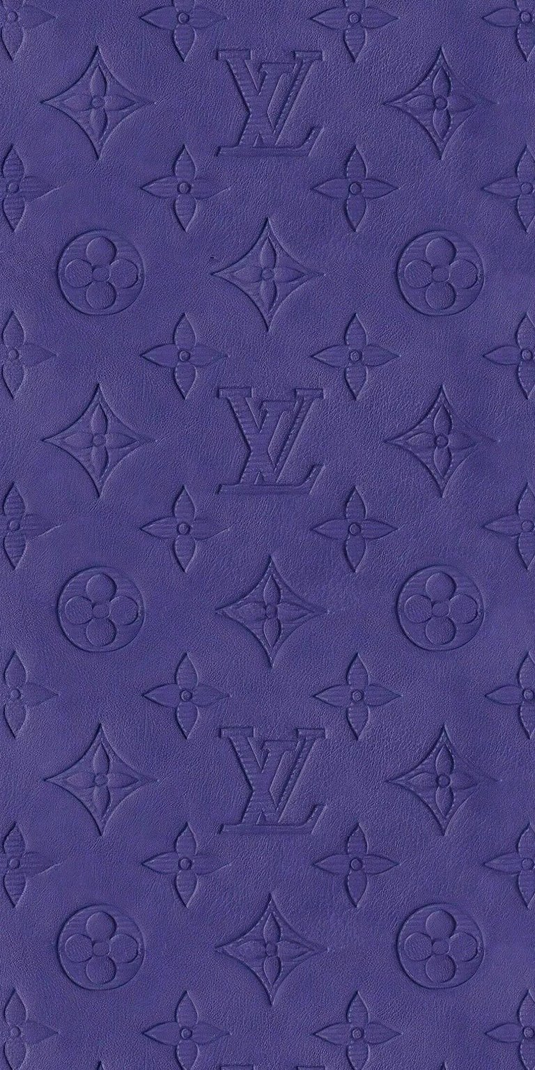 Download this stunning Louis Vuitton 4K wallpaper for your iPhone, showcasing a captivating purple background. This designer wallpaper features the iconic LV logo, diamond shapes, and floral emblems in a seamless embossed pattern.