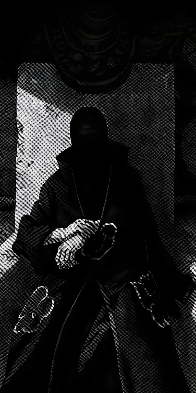 Download this striking Pain Akatsuki 4K wallpaper for your iPhone, showcasing the iconic Akatsuki robe with cloud details and Pain's clasped hands. This stunning wallpaper captures the essence of the character.