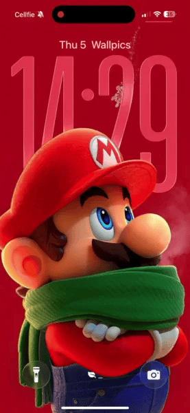 Mario red wallpaper HD iPhone