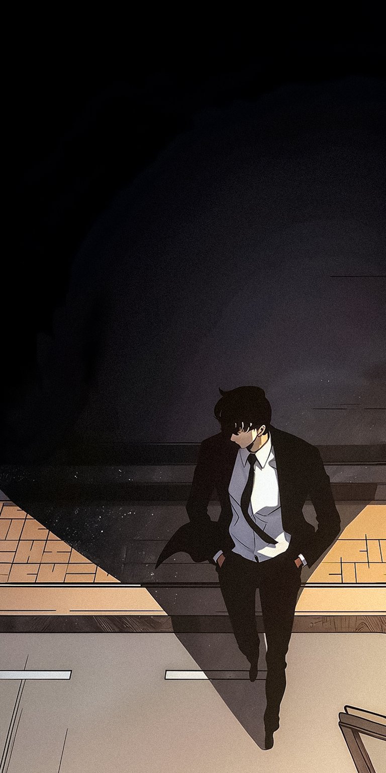 Sung Jin-woo on the street wallpaper iPhone 4K