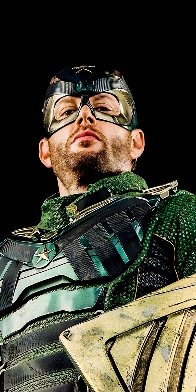 Soldier Boy staring down with shield wallpaper