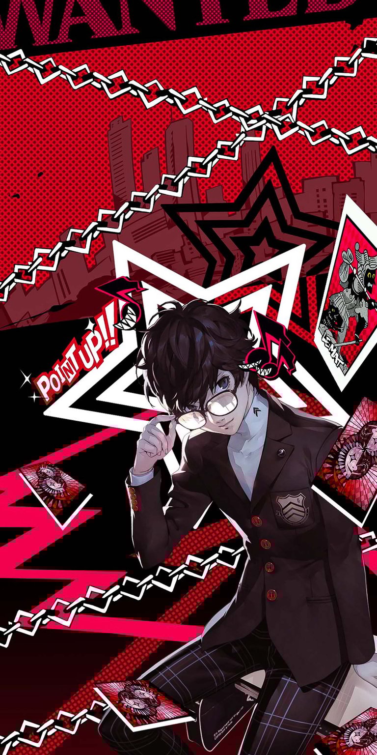 Persona 5 video game art wallpaper for phone