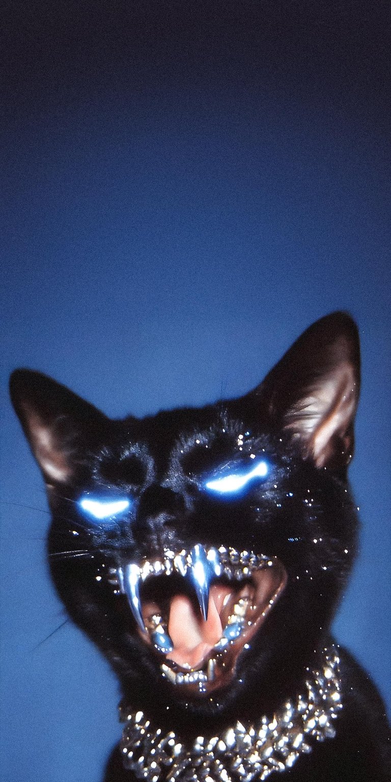 Cat grillz wallpaper for iOS HD