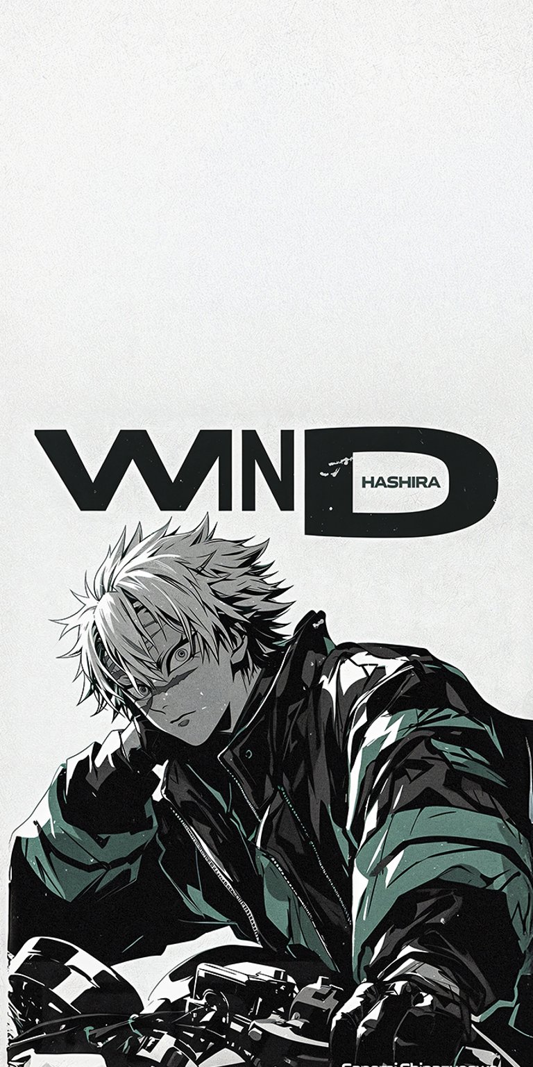 Get this image is a fan-made wallpaper featuring the anime character Sanemi Shinazugawa from the popular series Demon Slayer