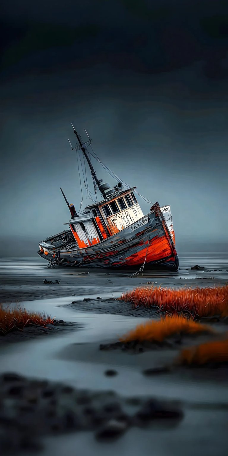 Dry lake dark iPhone wallpaper 4K