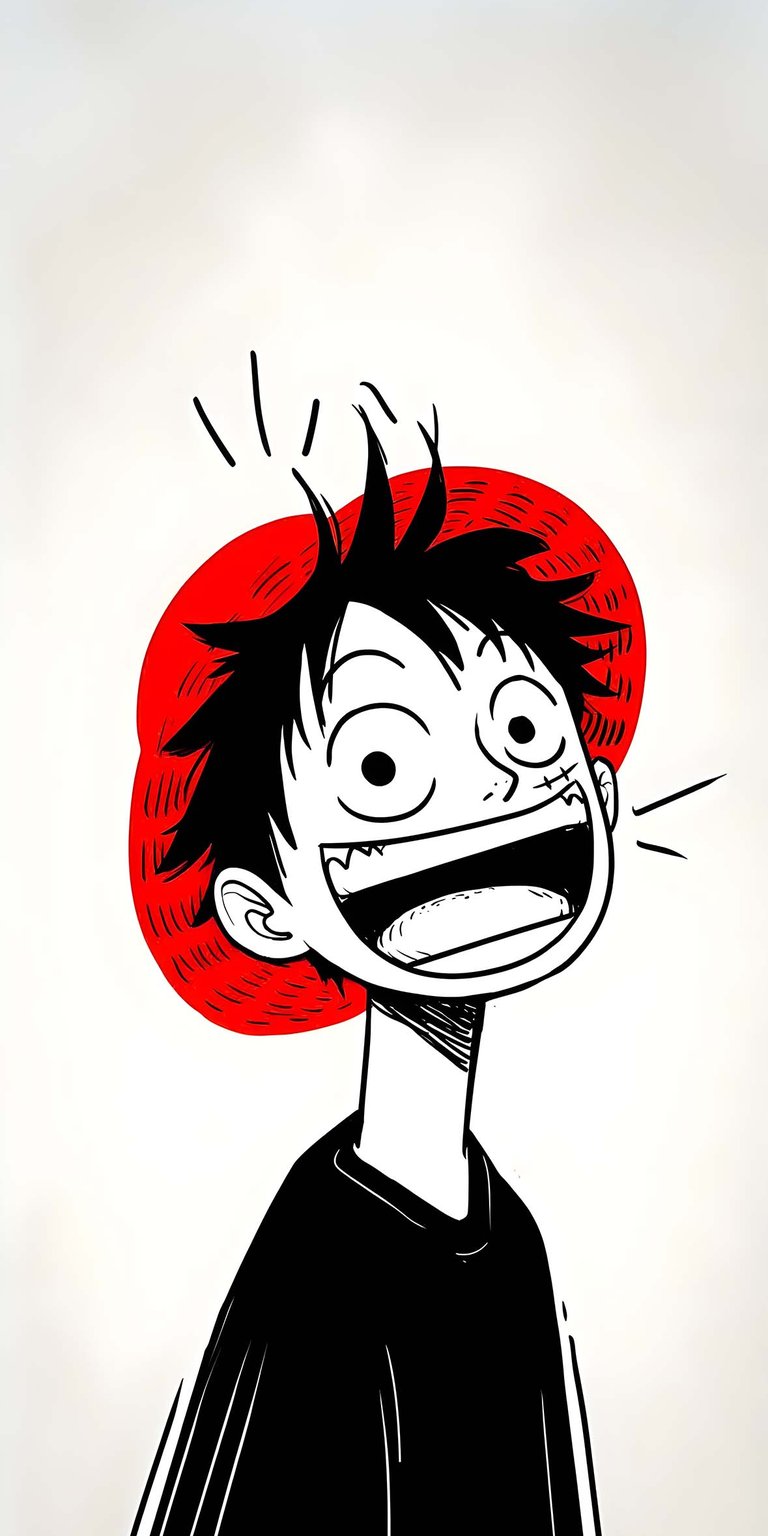 Monkey D. Luffy art wallpaper iPhone