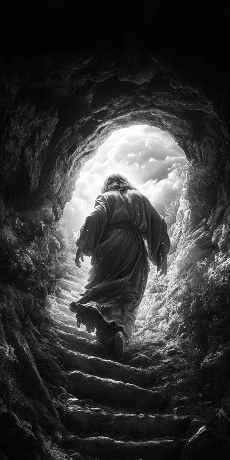 Jesus Going in light wallpaper HD for iPhone