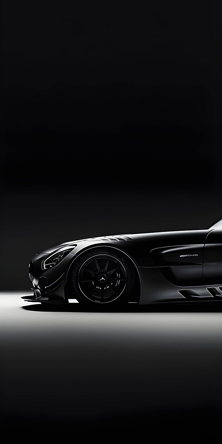 Porsche 911 AMOLED wallpaper featuring a low-profile sports car silhouette in dramatic low lighting. This OLED / AMOLED wallpaper enhances contrast and looks bold on iPhone lock screen and home screen.