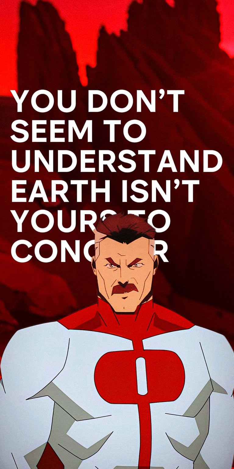 Omni Man Quote Wallpaper HD mobile