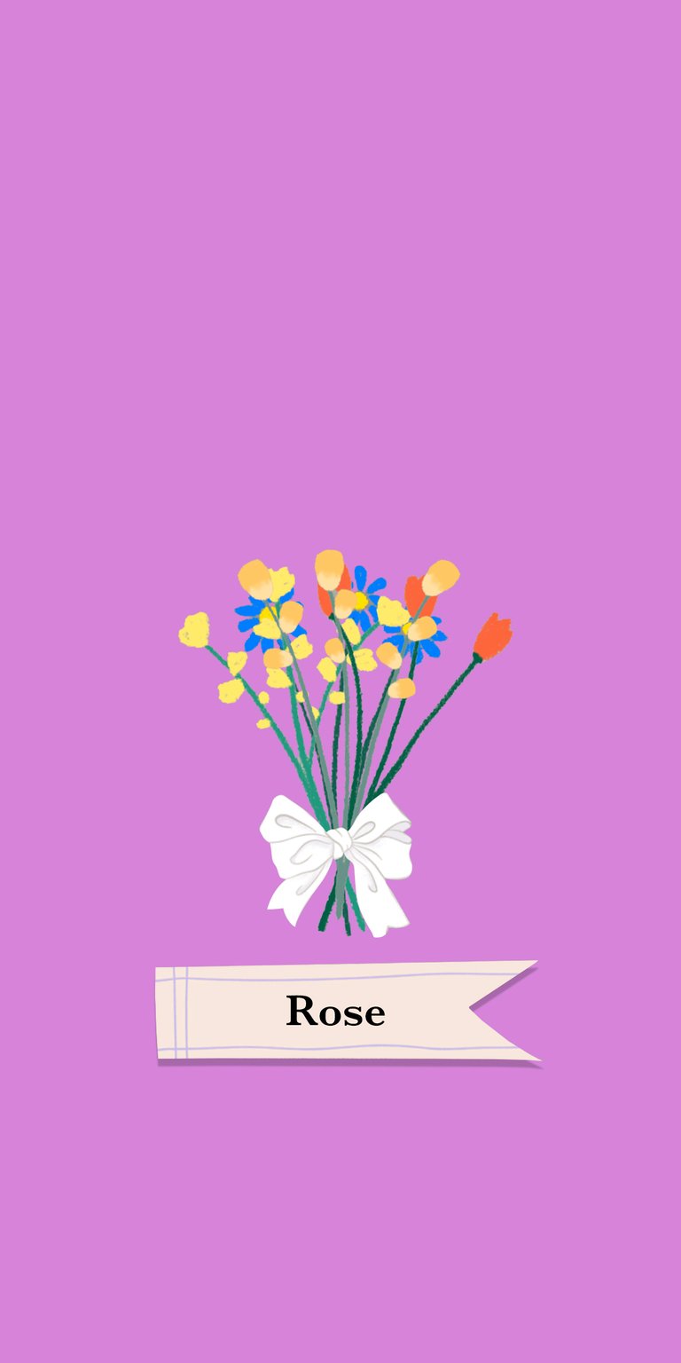 illustration flower yellow white daisy bouquet ribbon tulip rose