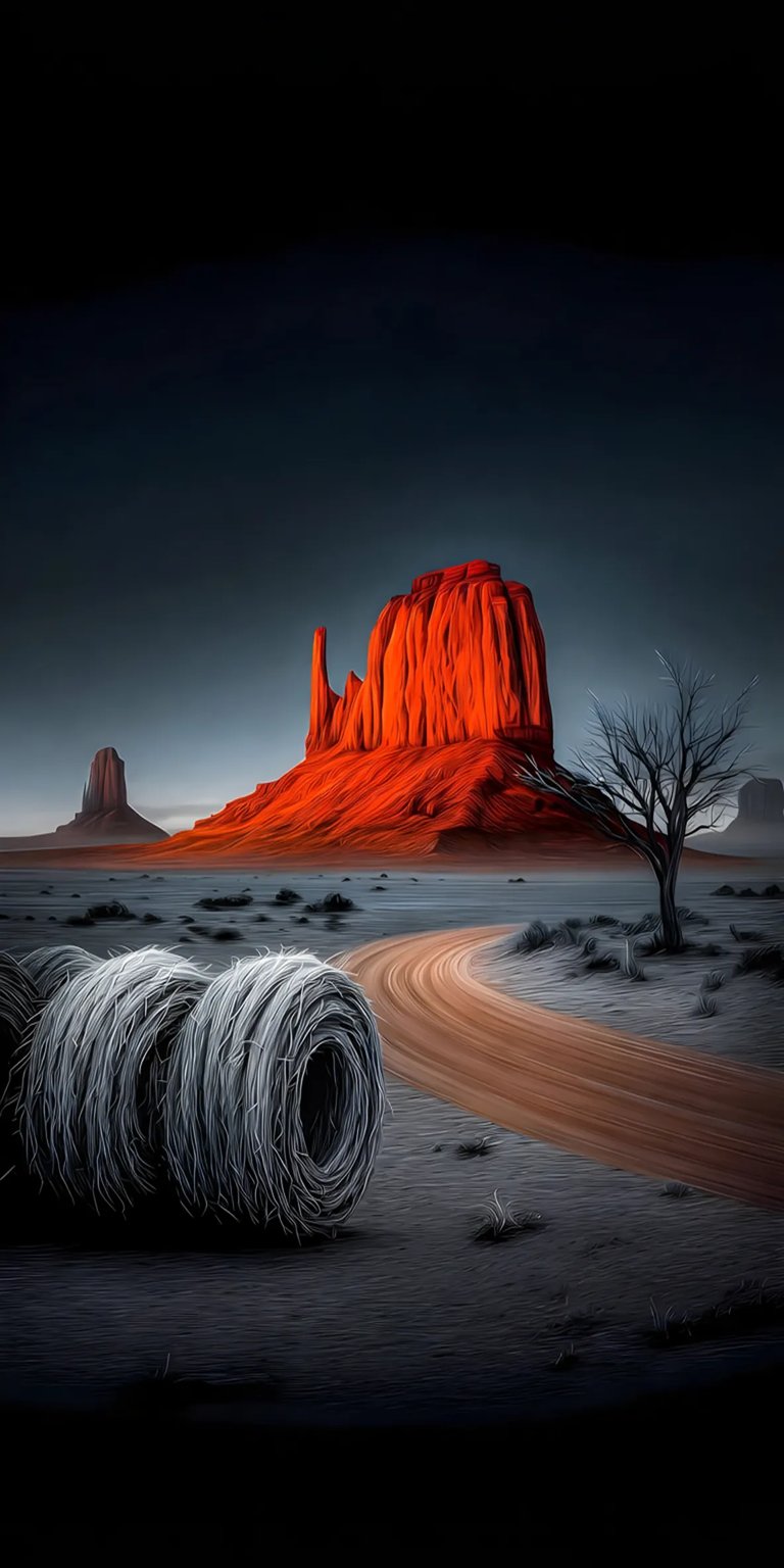 Rock formation dark area iPhone wallpaper 4K