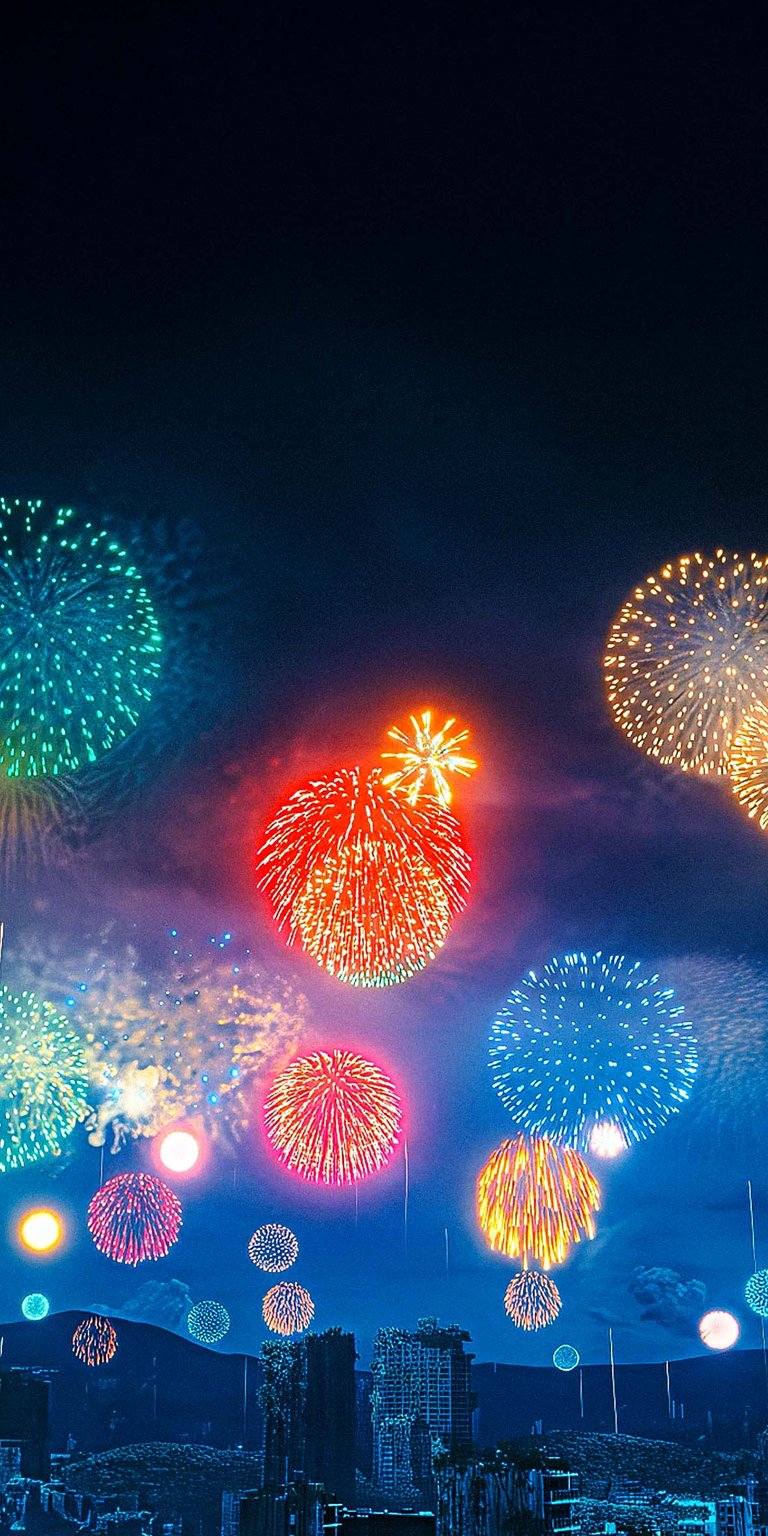 Alice in borderland City Fireworks Wallpaper HD iOS