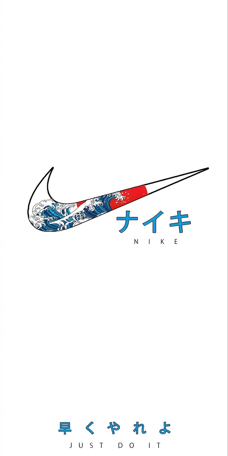 Nike japanese characters wallpaper iPhone