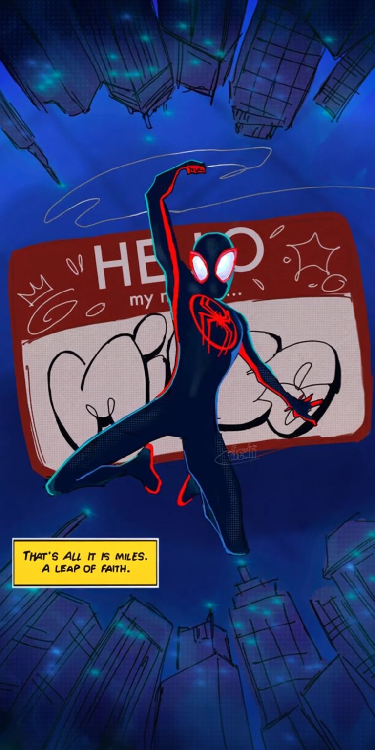 Spiderman Miles iOS wallpaper HD