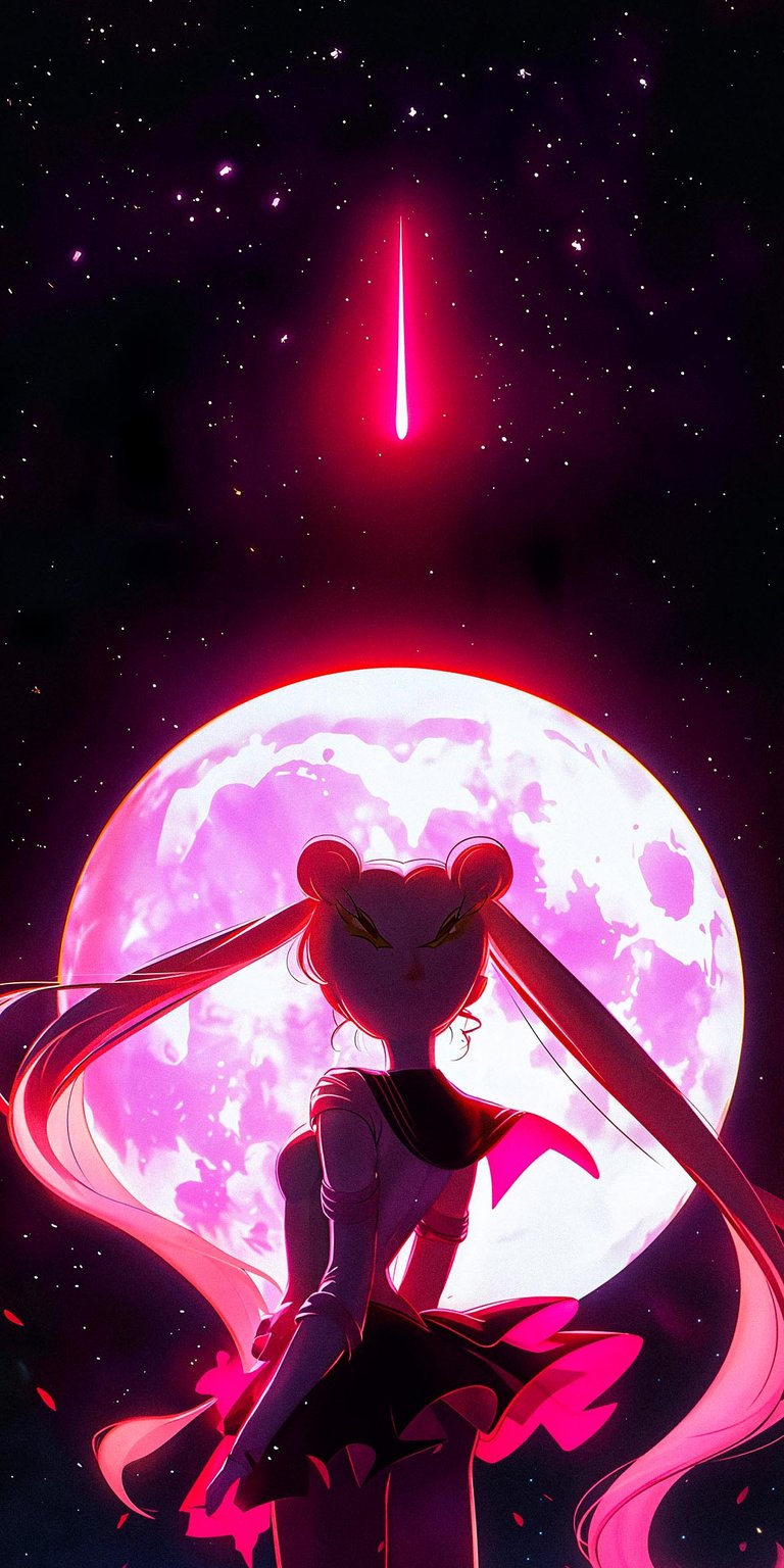 Sailor Moon in space iPhone Wallpaper HD