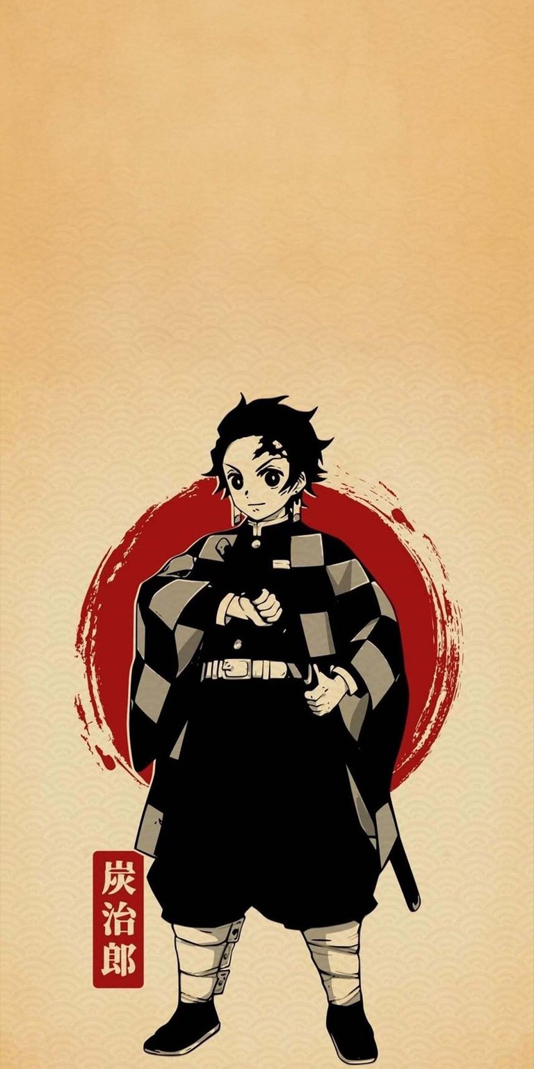 Tanjiro Kamado poster wallpaper HD iOS