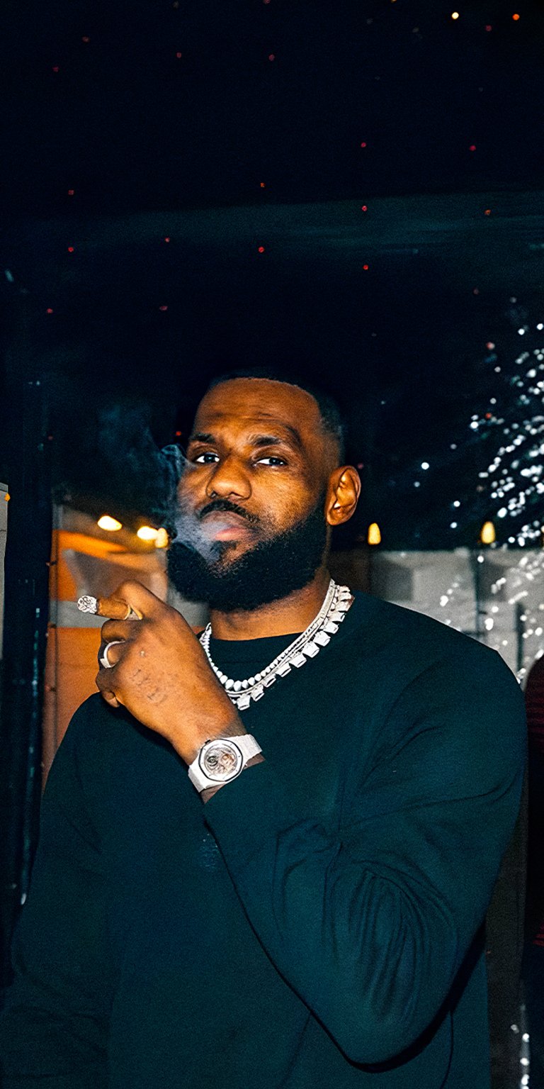 LeBron James smoking wallpaper for iPhone