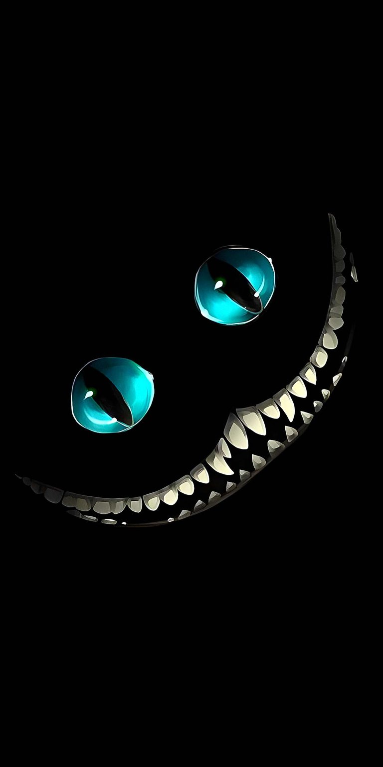 Chesire smiling wallpaper HD iPhone