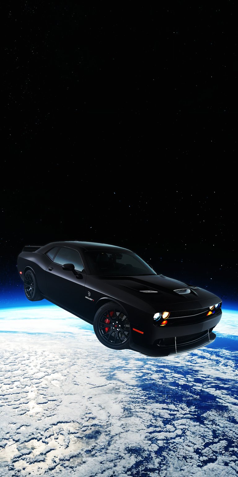 Challenger in space wallpapers for iPhone