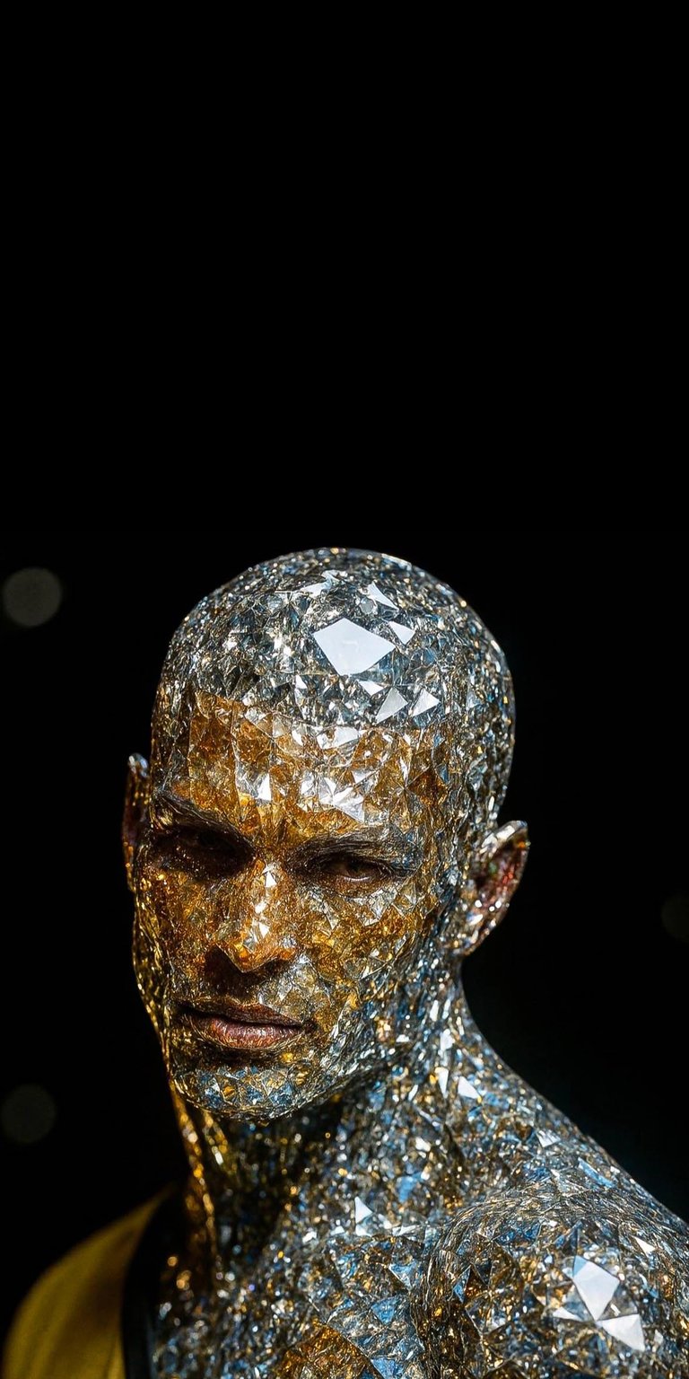 Diamond Gold and Silver Surfer iPhone wallpaper 4K