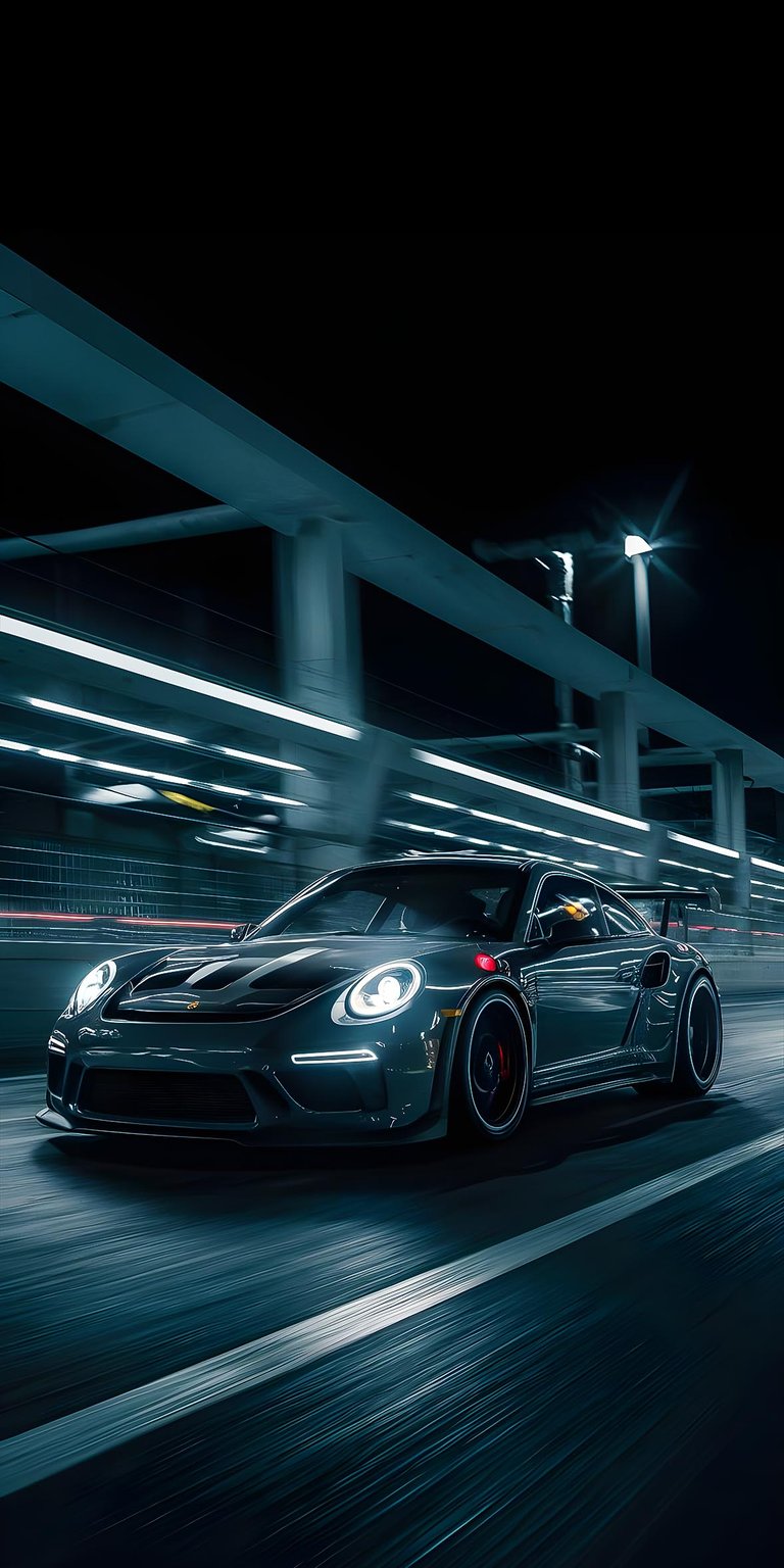 Porsche 911 night drive wallpaper iPhone 4K