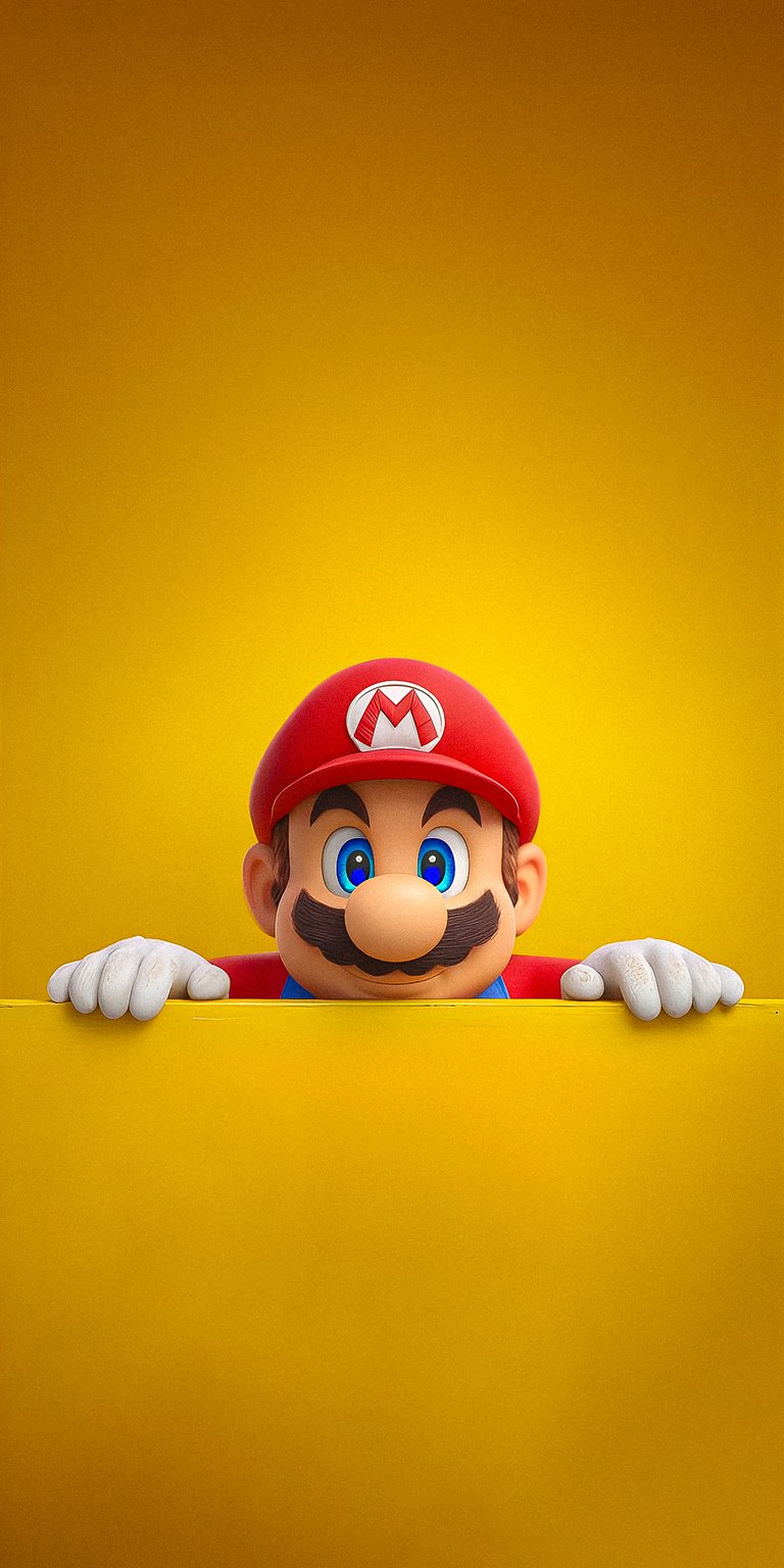 Super Mario Toon iPhone Wallpaper 4k
