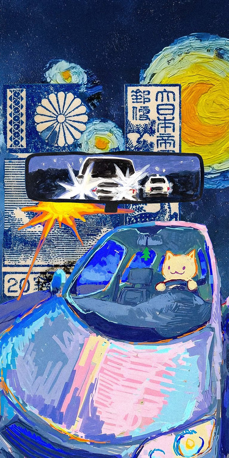 Kitty Painting Wallpaper for iPhone