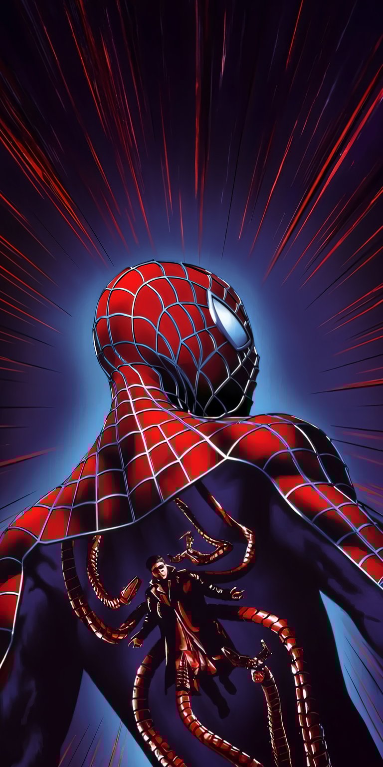 Spiderman art iPhone wallpaper 4K