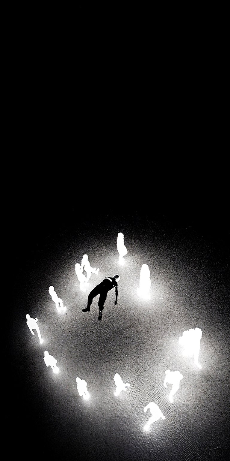 Black man floating wallpaper iPhone 4K