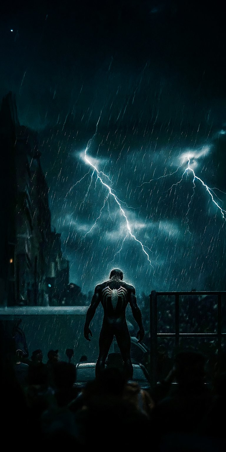 Spider-Man Brand New Day with thunder view wallpaper iPhone 4K