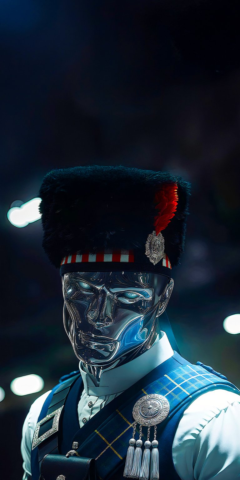 Add this to your collection Silver Surfer Scottish attire wallpaper iPhone 4K