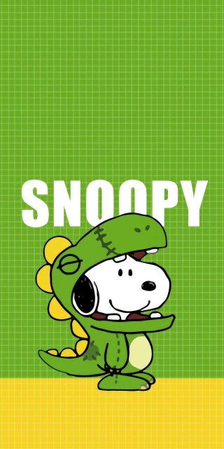 Snoopy dinosaur costume wallpaper iPhone