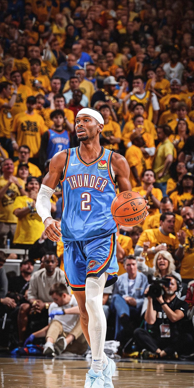 Shai Gilgeous-Alexander of the Oklahoma City Thunder Wallpaper iOS