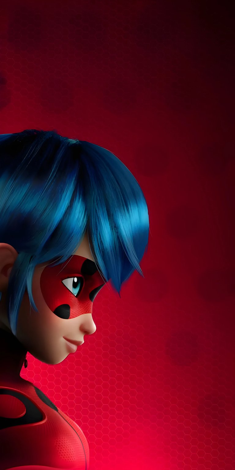 A vibrant profile image of Alya Césaire as Rena Rouge, showcasing her foxy superhero design and the Trixx Miraculous. Ideal for fans of the character and dynamic, bold setups.