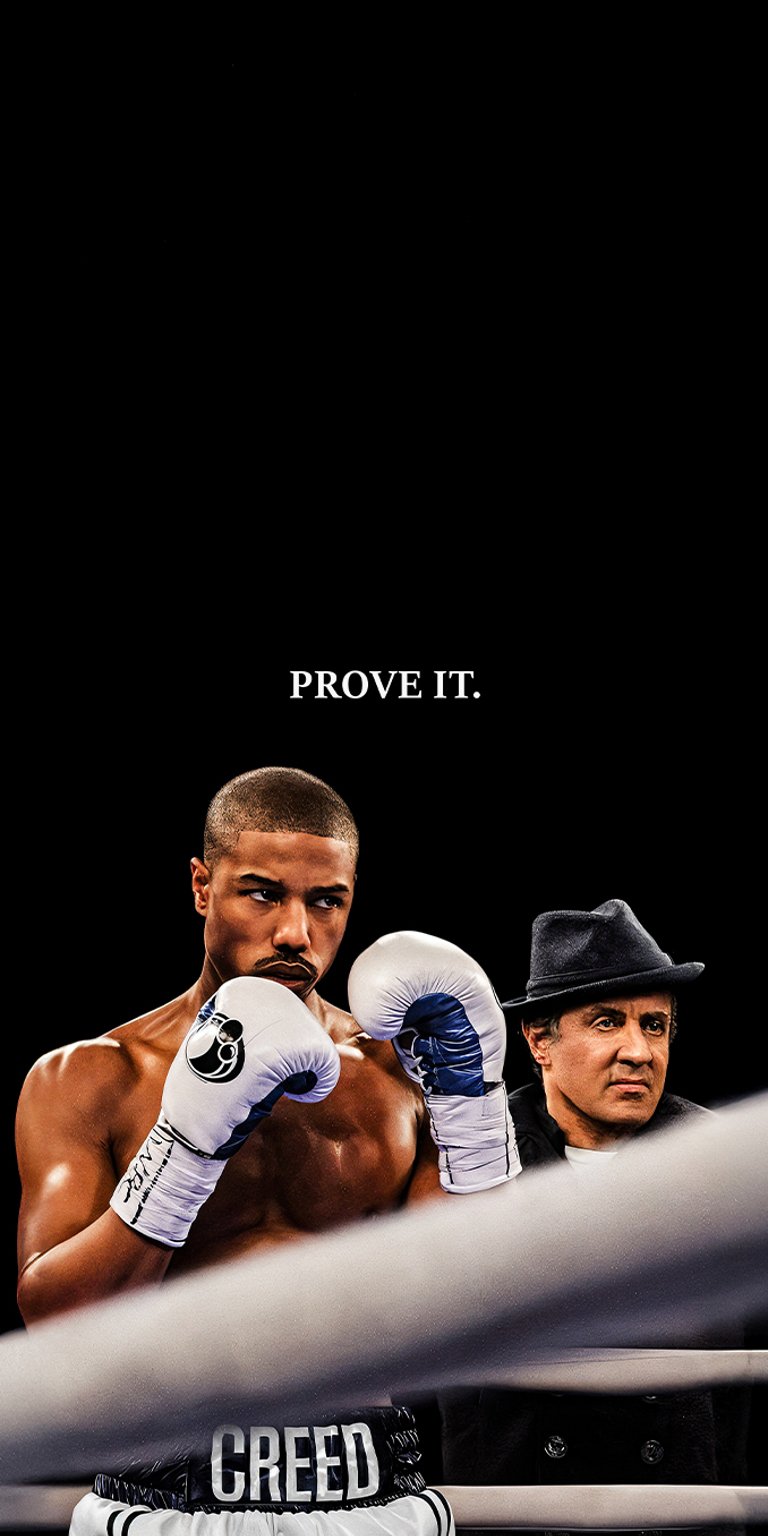 Adonis Creed in the ring motivational wallpaper iPhone 4K