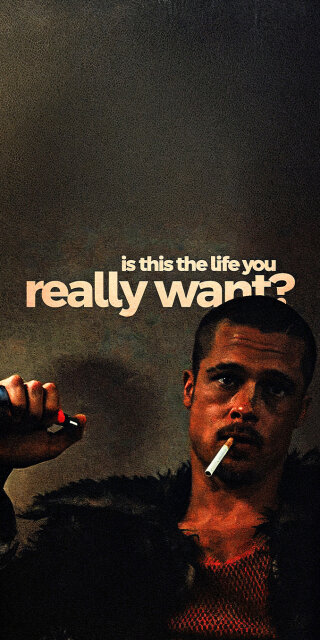 Tyler Durden quotes wallpaper iPhone 4K