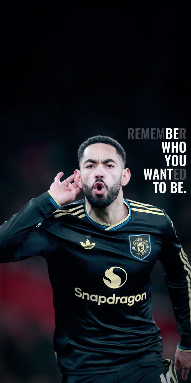 Download this high-resolution Matheus Cunha wallpaper featuring a dark cinematic aesthetic and sharp depth-of-field effects for your iPhone or Android. This 4K mobile wallpaper showcases the athlete in a striking black kit with gold accents and bold motivational typography to enhance your lock screen.