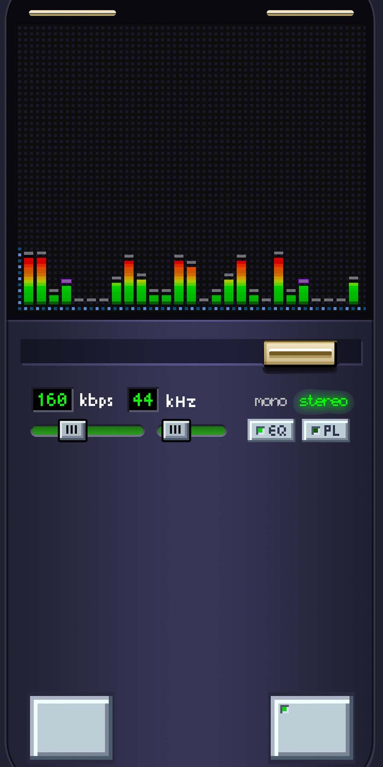 Winamp lockscreen iPhone wallpaper 4K