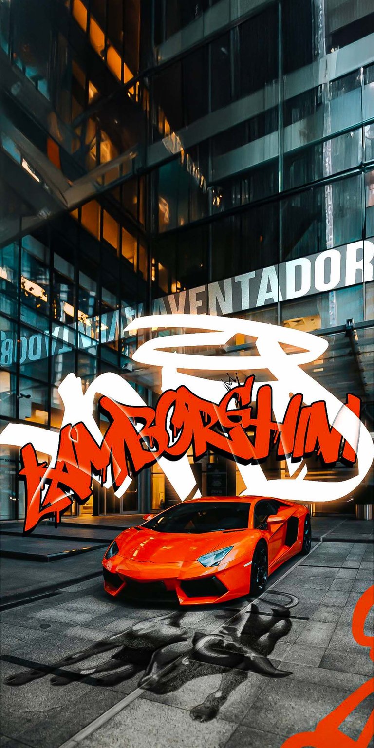 Aventador urban iOS wallpaper HD