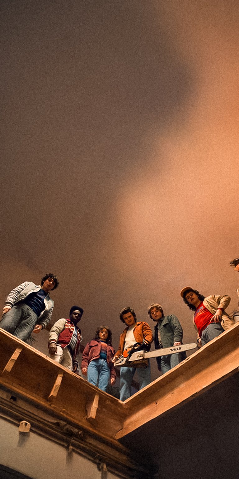 Stranger Things characters wallpaper iPhone 4K