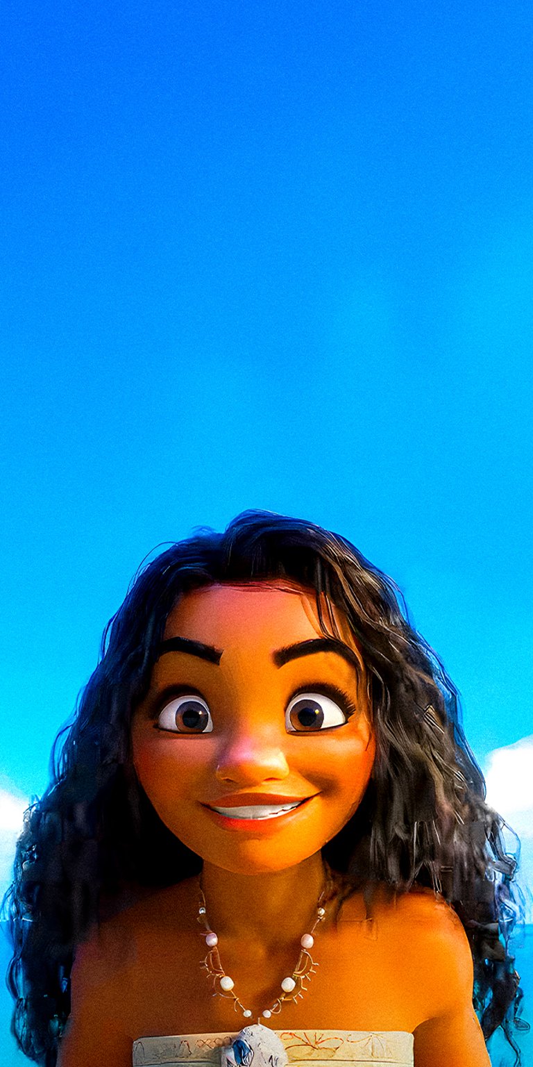 Moana smiling wallpaper iPhone HD