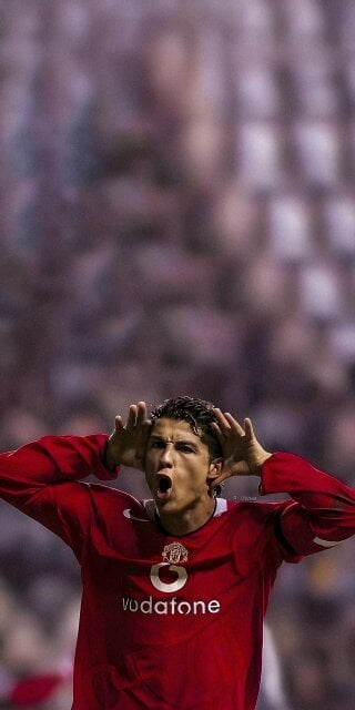 Cristiano Ronaldo shouting photo wallpaper