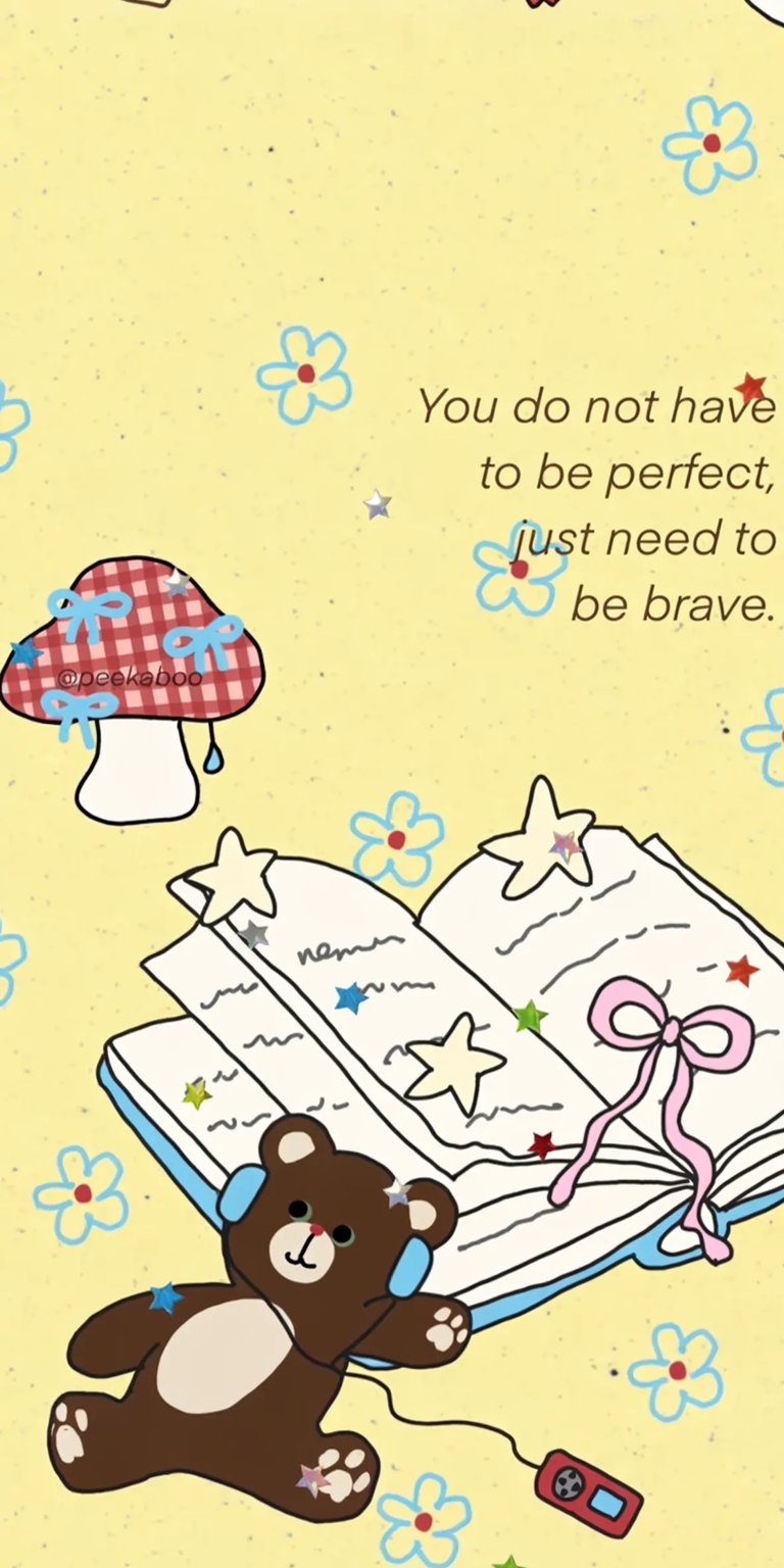 Affirmation doodles iOS wallpaper HD