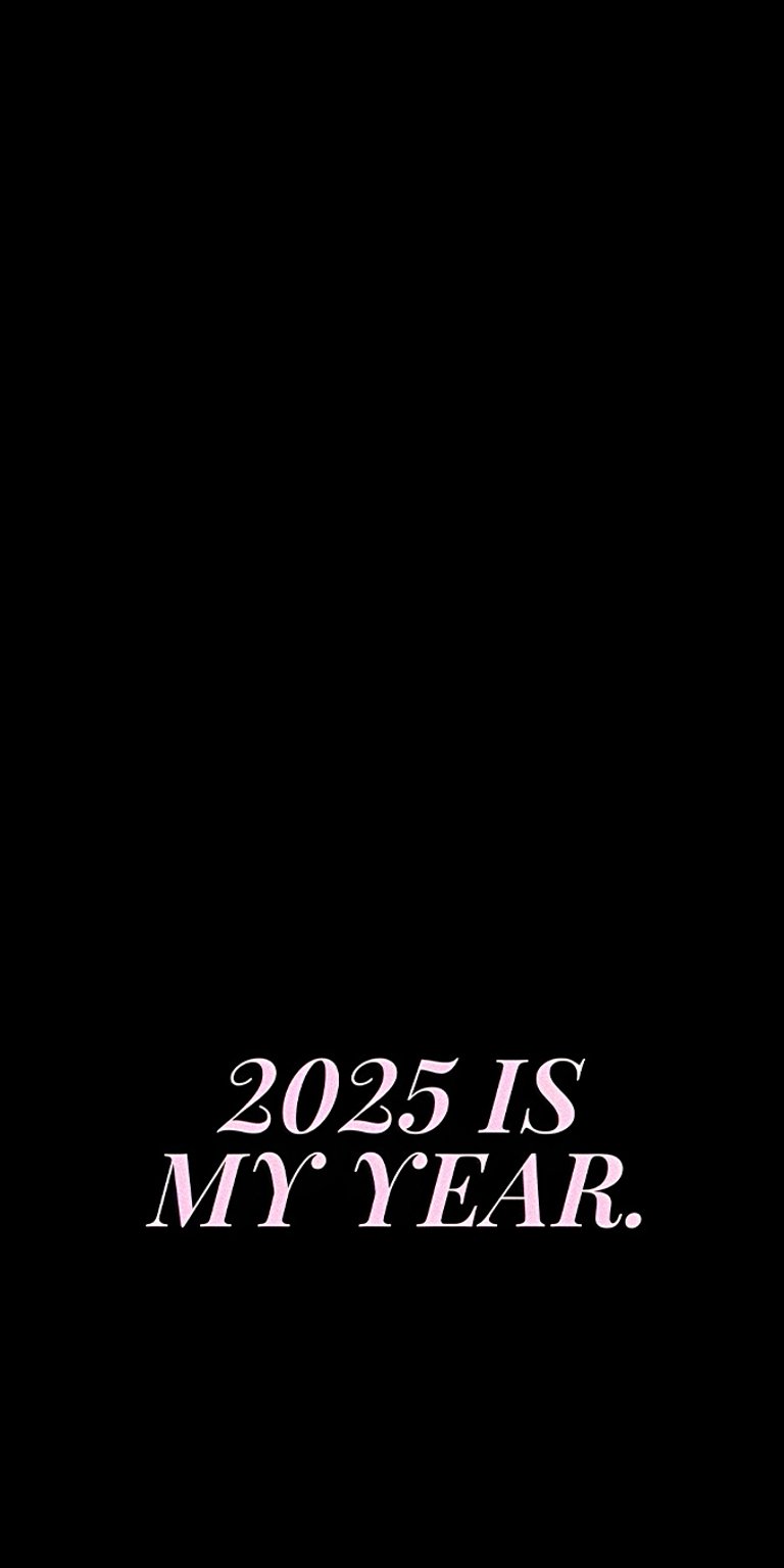 New Year 2025 black background wallpaper