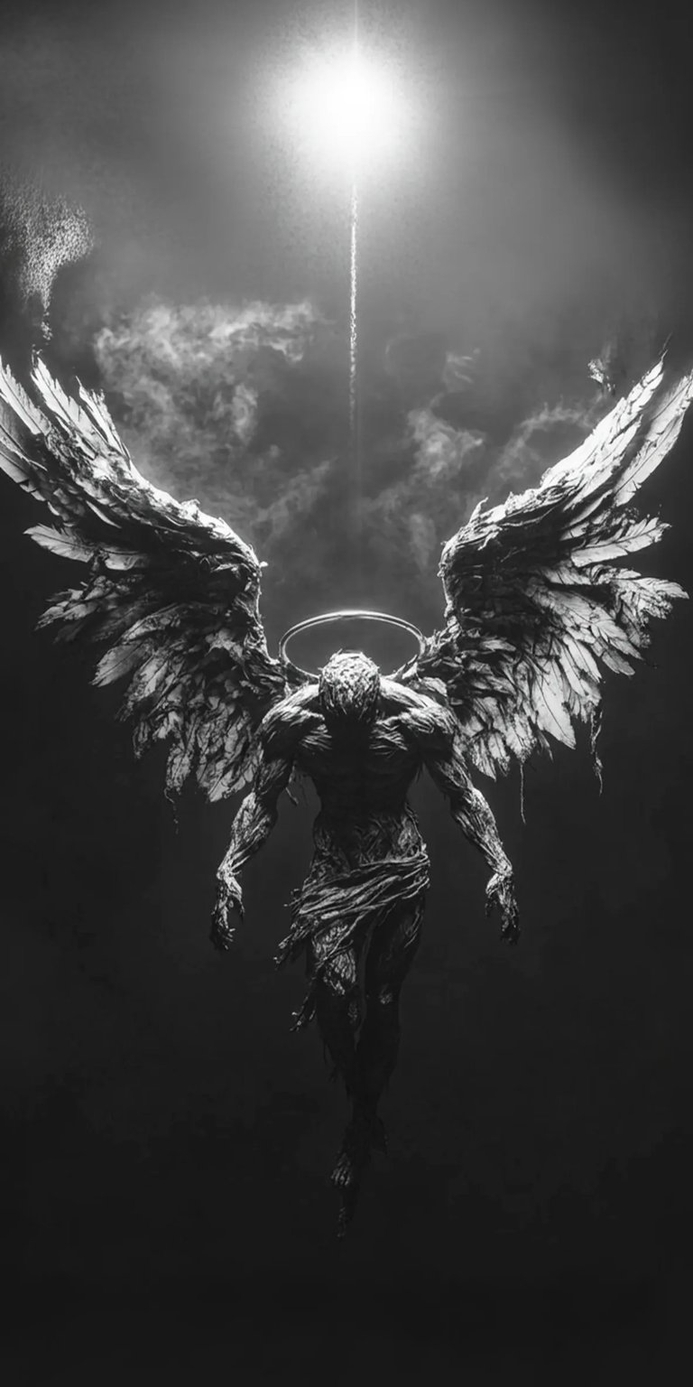 Dark fallen angel iPhone wallpaper HD