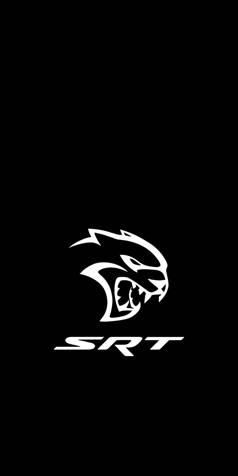 SRT Hellcat dark logo wallpaper iPhone