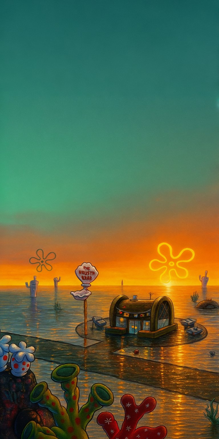 Kursty Krab sunset view wallpaper iPhone HD