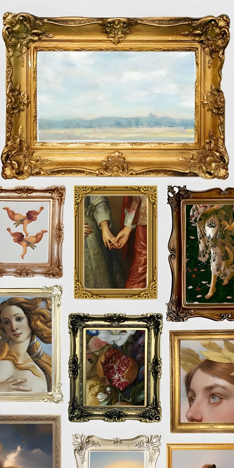 Painting frames art wallpaper for iOS HD