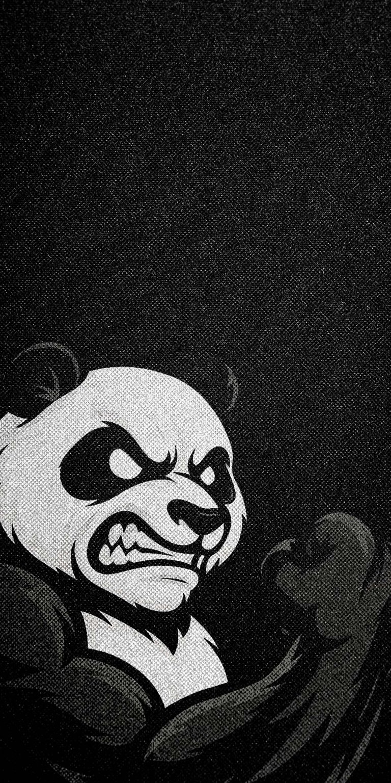 Panda angry face wallpaper HD for iPhone