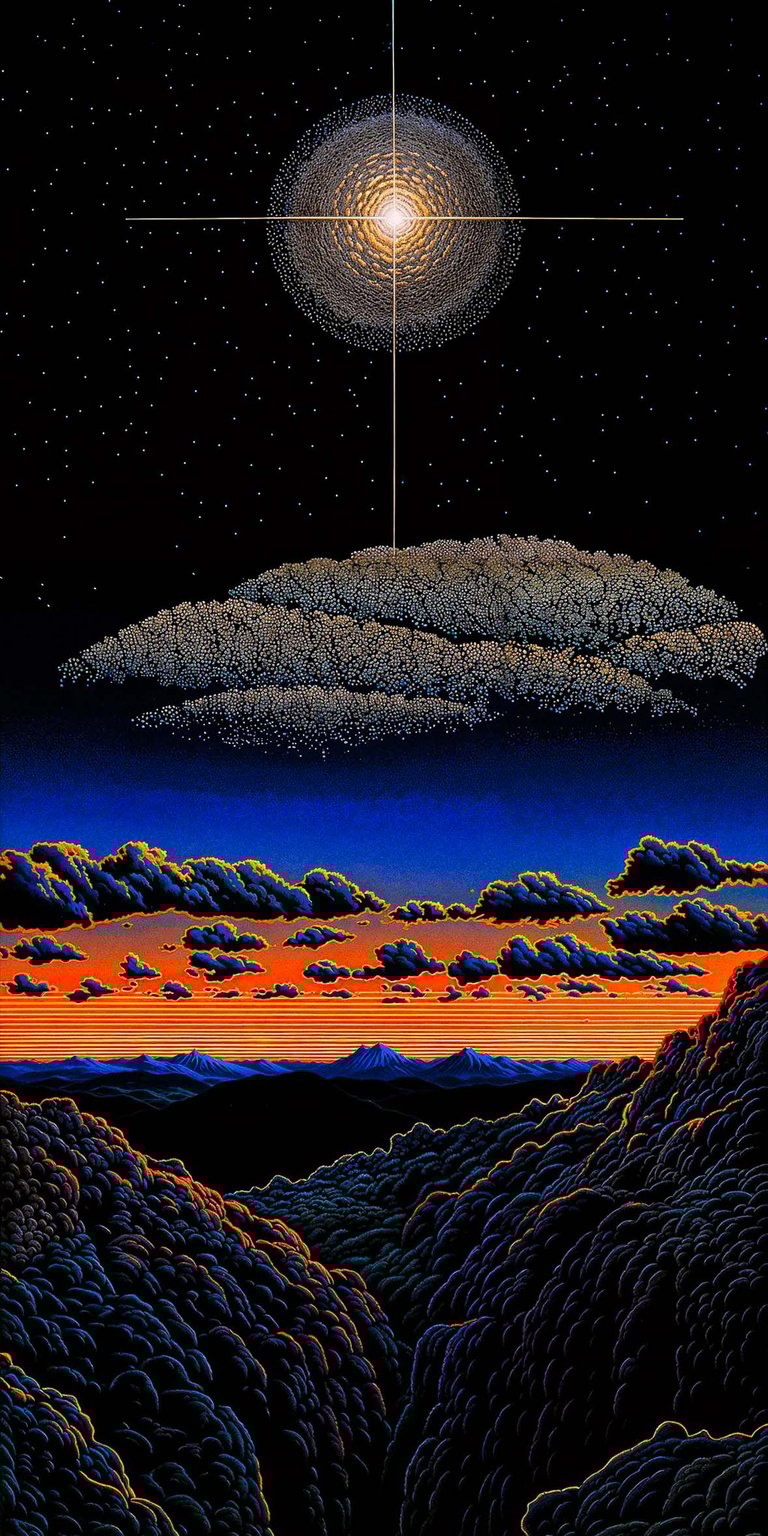 Art dark clouds wallpaper for iPhone